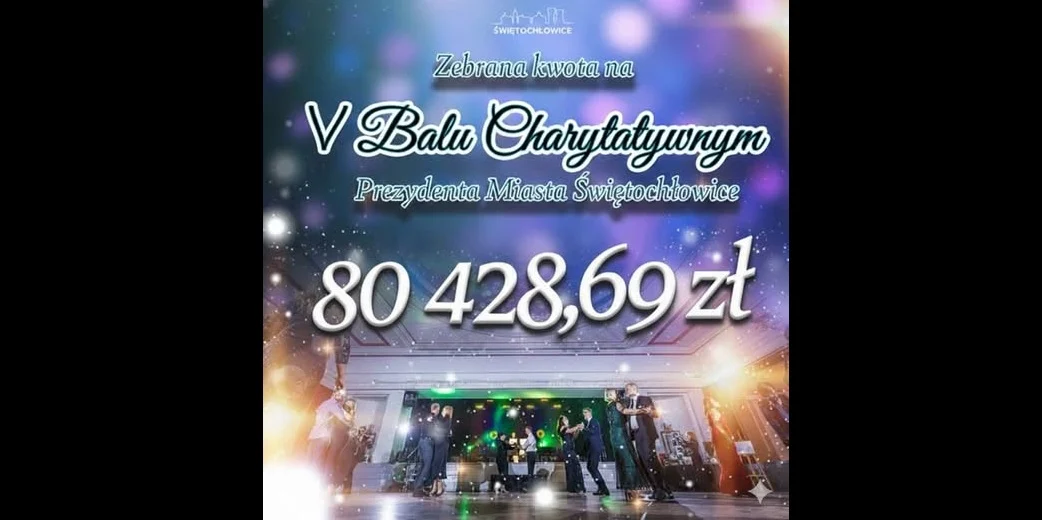 Rekordowy Bal Charytatywny w Świętochłowicach. Ponad 80 tys. zł dla Łucji