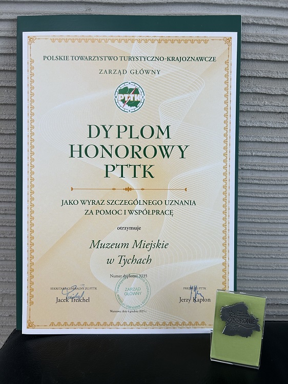 Muzeum Miejskie w Tychach z Medalem PTTK „Za pomoc i współpracę” / fot. Gabriela Oleksy / Muzeum Miejskie w Tychach