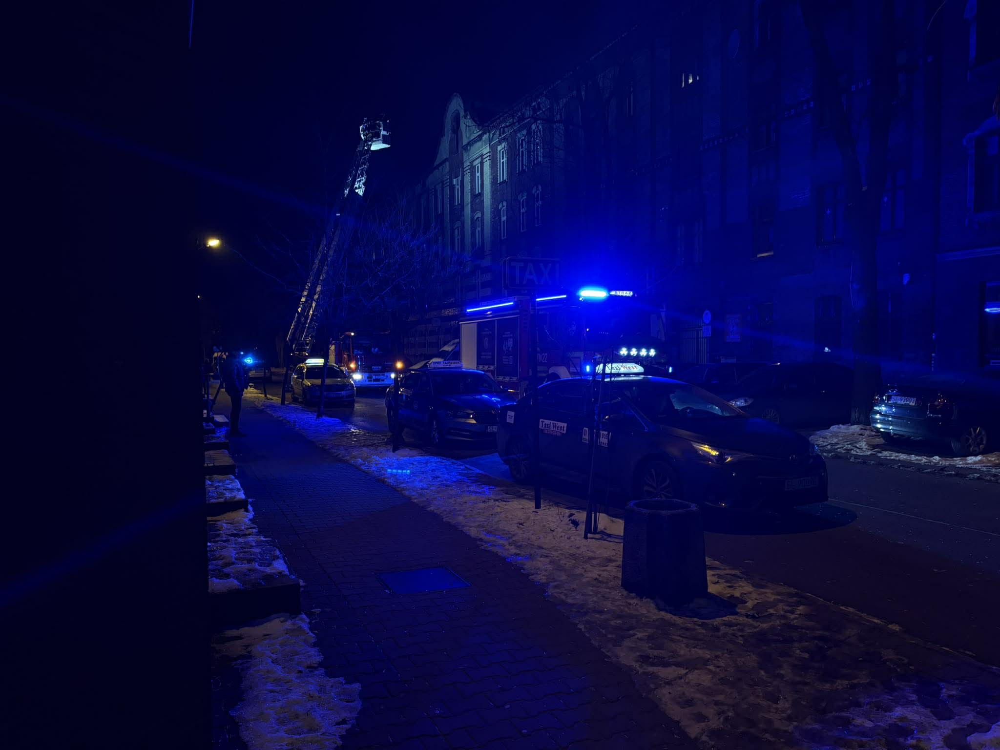 Pożar sadzy w kominie przy ul. Kościuszki w Rudzie Śląskiej