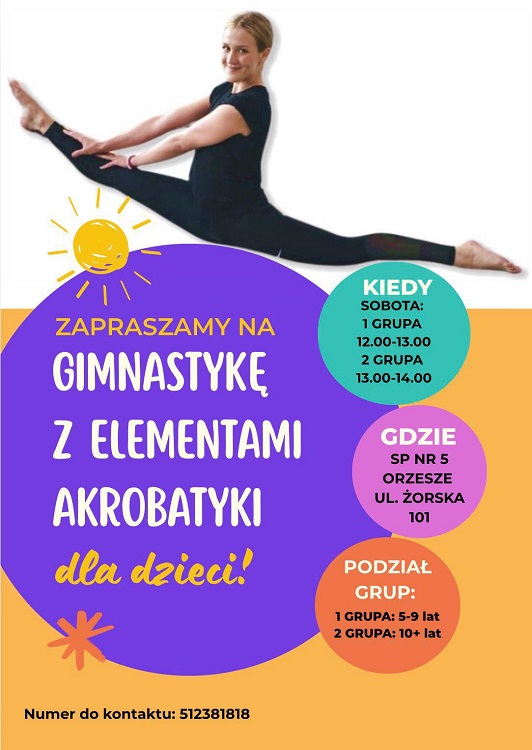 Akrobatyka dla najmłodszych. Nowe zajęcia w Orzeszu / fot. FB Karate Kyokushin Orzesze