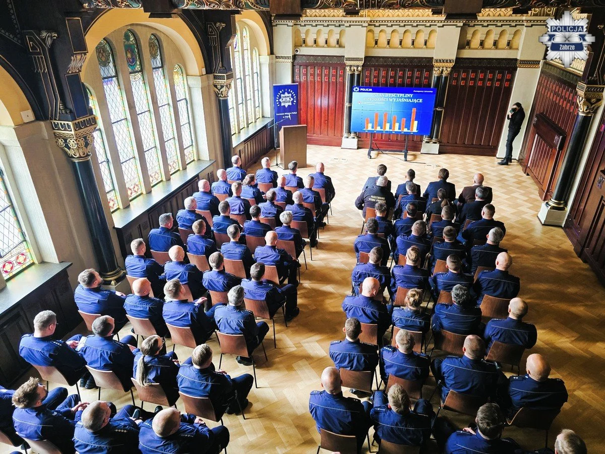 Odprawa roczna w Zabrzu – policjanci podsumowali swoją pracę w 2025 roku