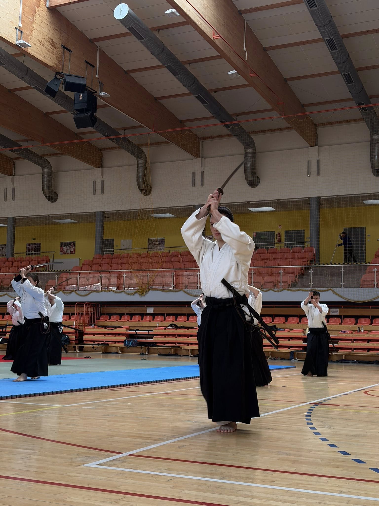 Seminarium z senseiem Jean-Michel Bovio – 30-lecie Mikołowskiego Klubu Aikido / fot. MOSiR Mikołów