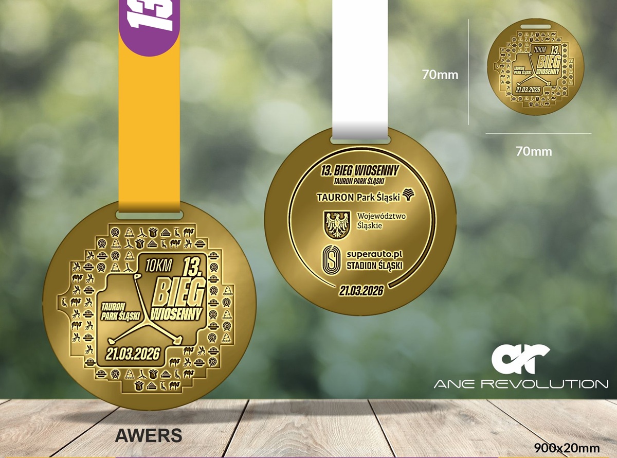 Chorzów pobiegnie 21 marca! Zobacz medal Biegu Wiosennego