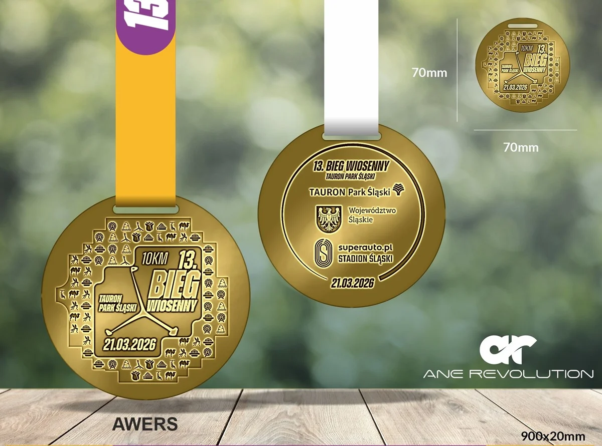 Chorzów pobiegnie 21 marca! Zobacz medal Biegu Wiosennego