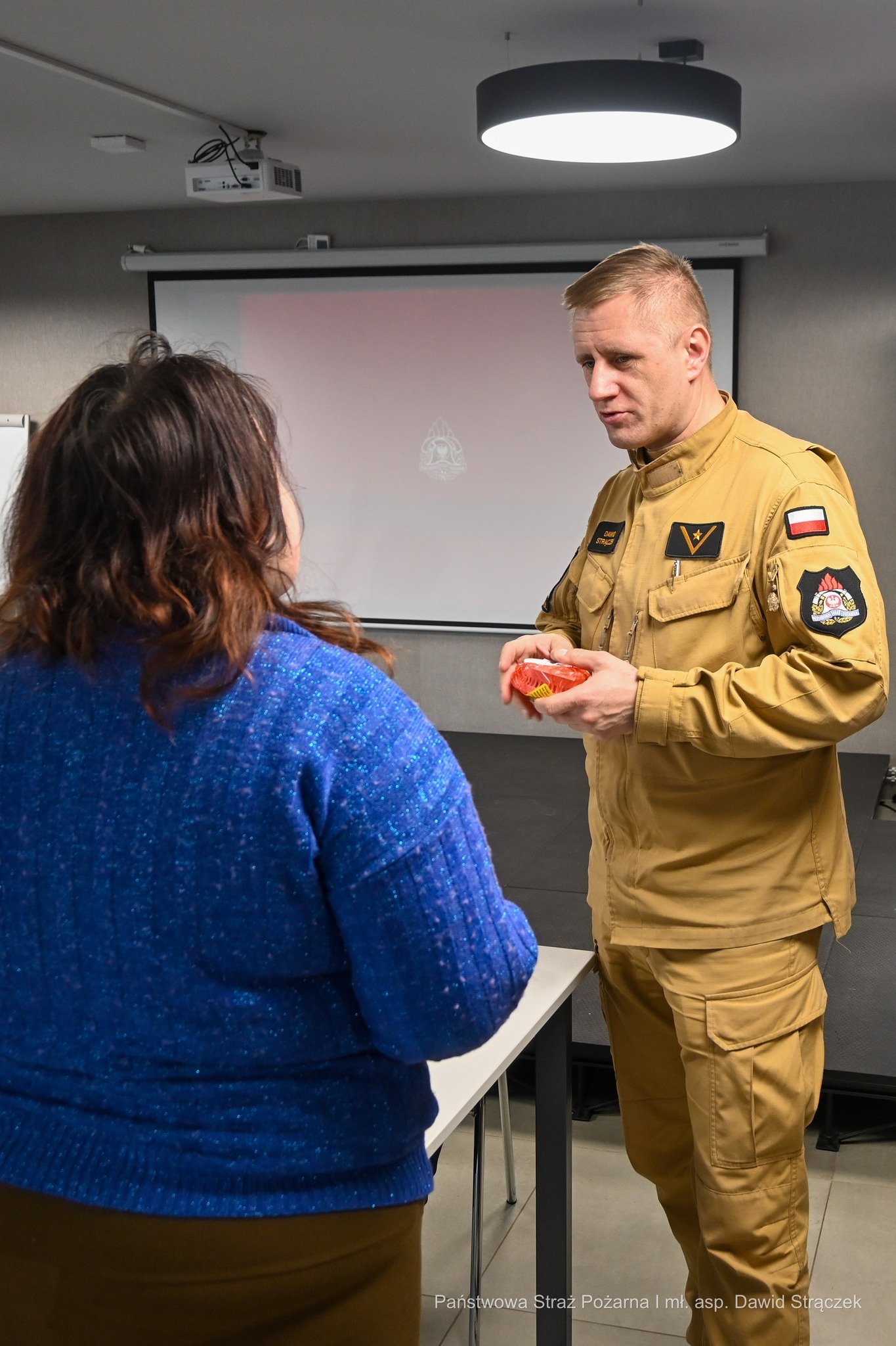 PSP i Centrum Usług Społecznych w akcji na rzecz bezpieczeństwa mieszkańców / fot. mł. asp. Dawid Strączek