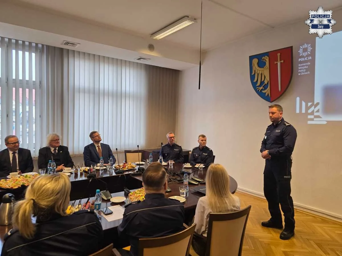 Roczna odprawa żorskiej Policji. Podsumowanie 2025 roku i wyzwania na przyszłość / fot. KMP Żory