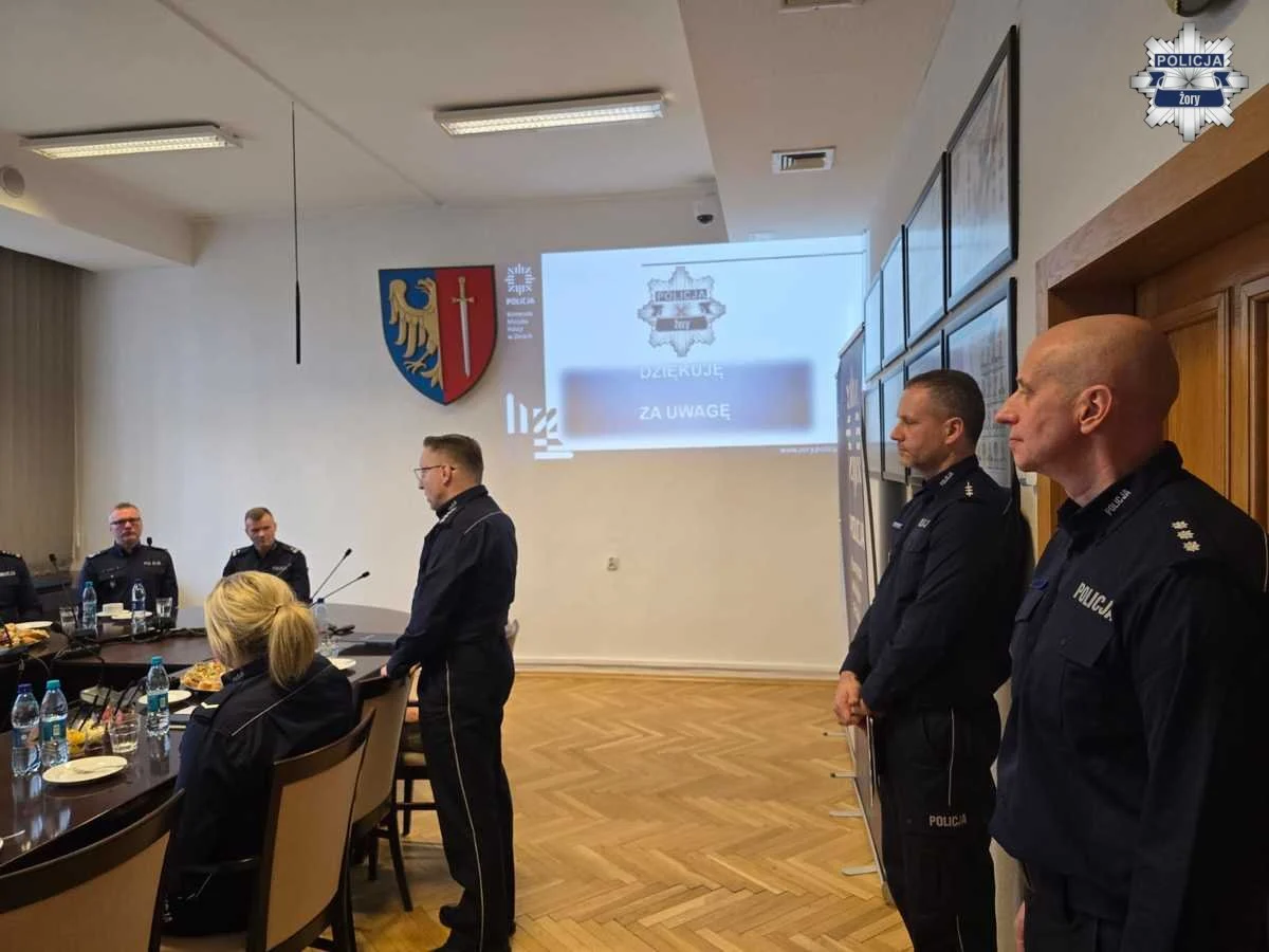 Roczna odprawa żorskiej Policji. Podsumowanie 2025 roku i wyzwania na przyszłość / fot. KMP Żory