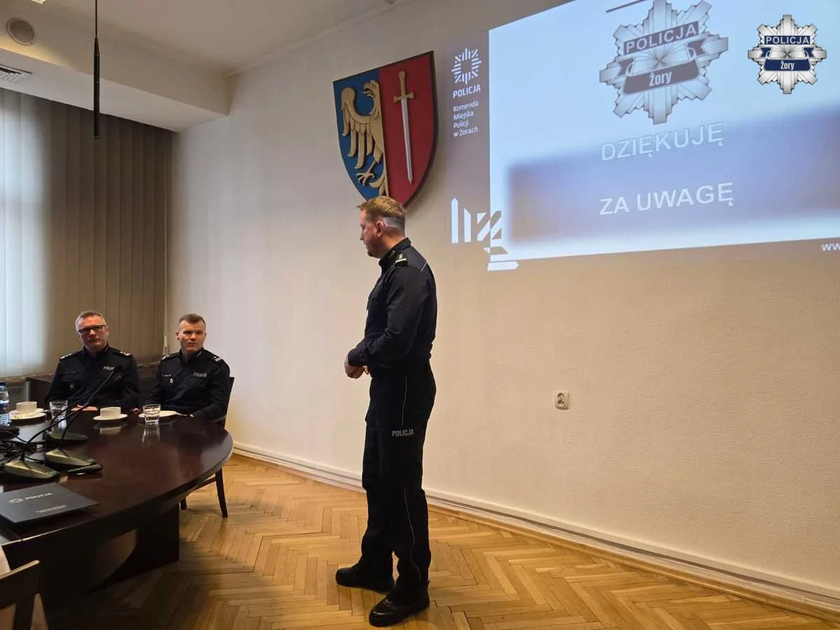 Roczna odprawa żorskiej Policji. Podsumowanie 2025 roku i wyzwania na przyszłość / fot. KMP Żory