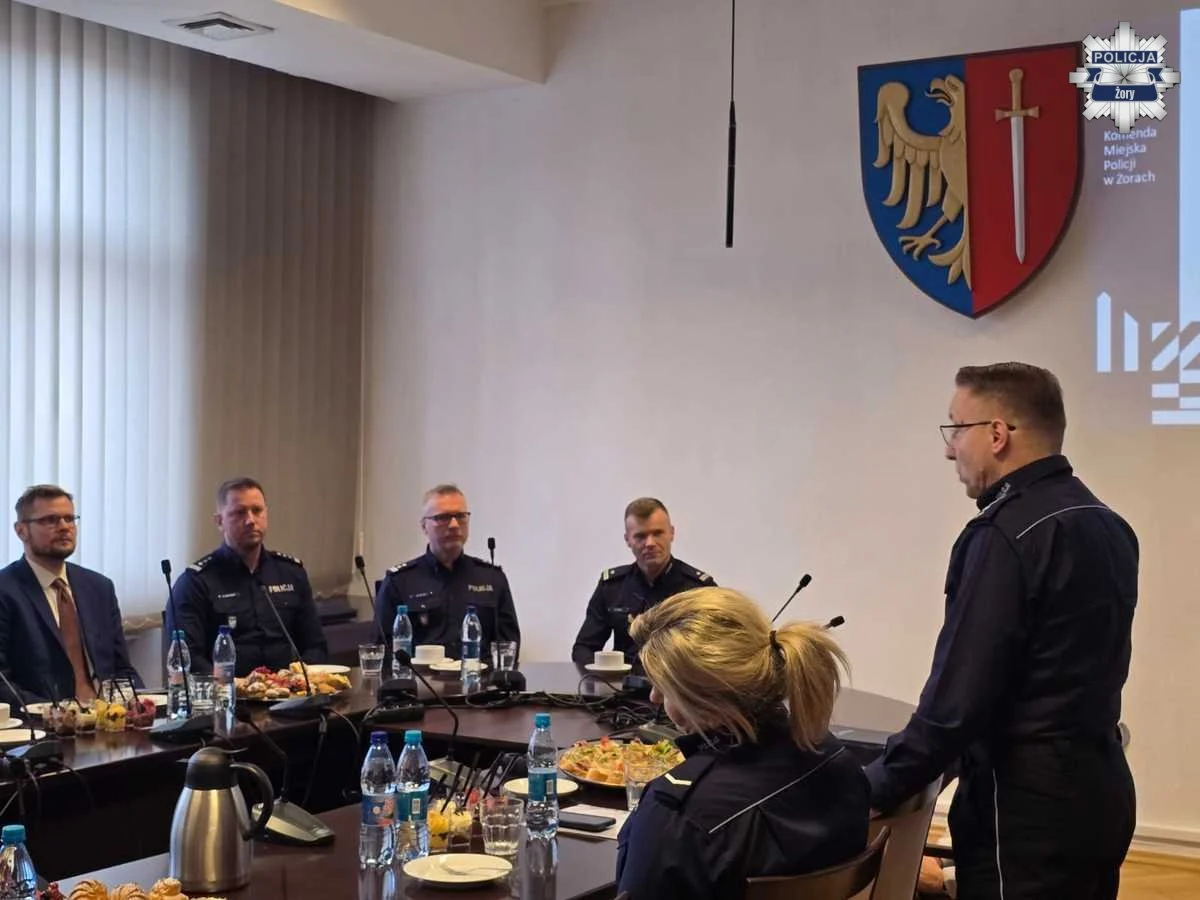 Roczna odprawa żorskiej Policji. Podsumowanie 2025 roku i wyzwania na przyszłość / fot. KMP Żory
