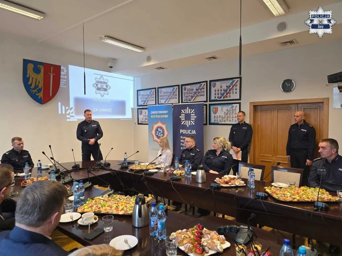 Roczna odprawa żorskiej Policji. Podsumowanie 2025 roku i wyzwania na przyszłość / fot. KMP Żory