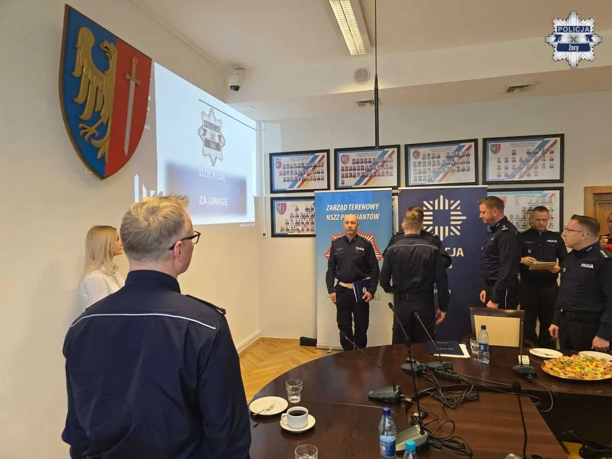 Roczna odprawa żorskiej Policji. Podsumowanie 2025 roku i wyzwania na przyszłość / fot. KMP Żory
