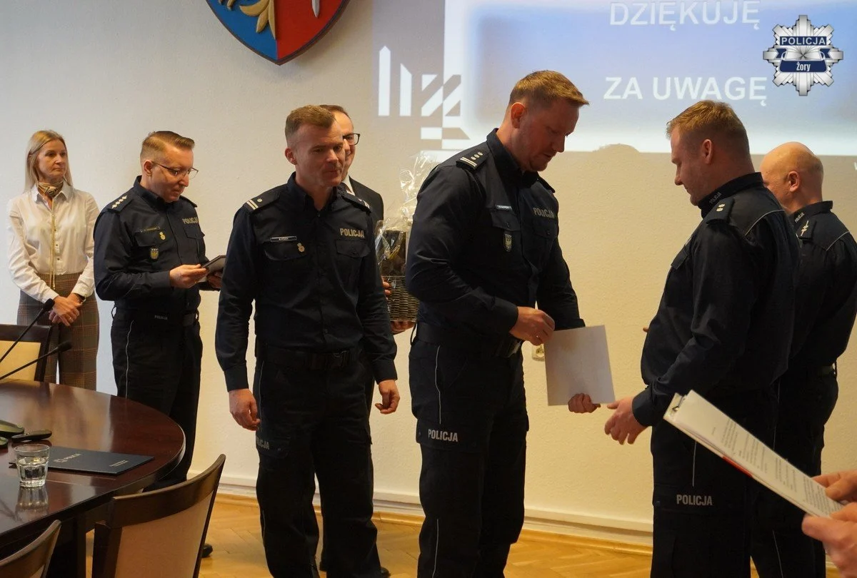 Roczna odprawa żorskiej Policji. Podsumowanie 2025 roku i wyzwania na przyszłość / fot. KMP Żory