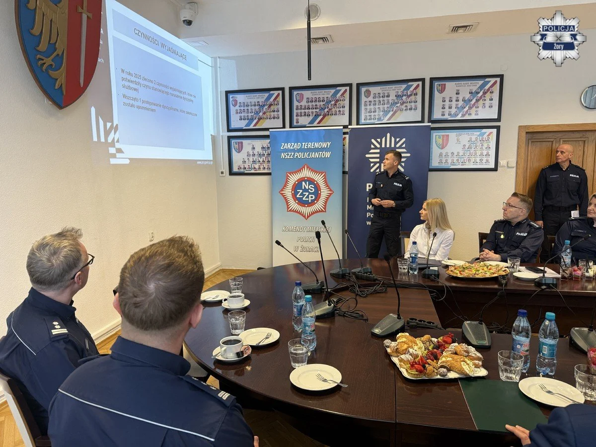 Roczna odprawa żorskiej Policji. Podsumowanie 2025 roku i wyzwania na przyszłość / fot. KMP Żory