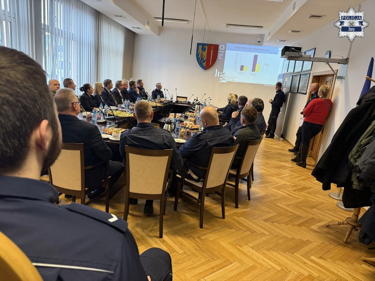 Roczna odprawa żorskiej Policji. Podsumowanie 2025 roku i wyzwania na przyszłość / fot. KMP Żory