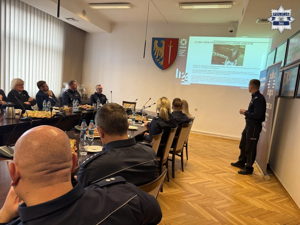 Roczna odprawa żorskiej Policji. Podsumowanie 2025 roku i wyzwania na przyszłość / fot. KMP Żory
