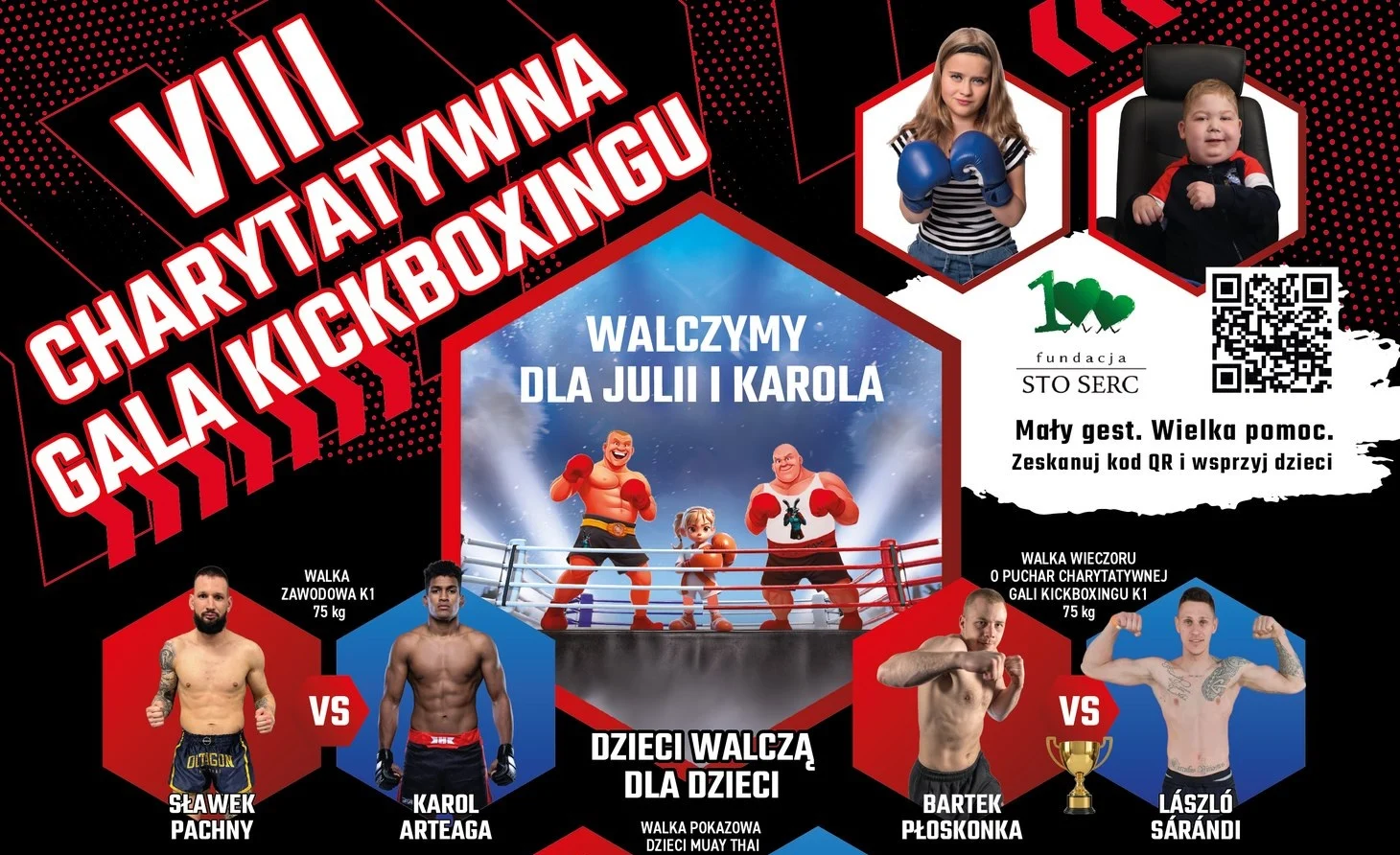 Przed nami VIII Charytatywna Gala Kickboxingu w Mikołowie – pomagamy Julii i Karolowi!