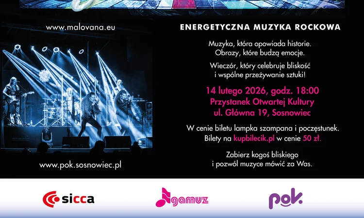 Walentynkowy Koncert w POK Kazimierz. Malovana - muzyka inspirowana sztuką / fot. UM Sosnowiec