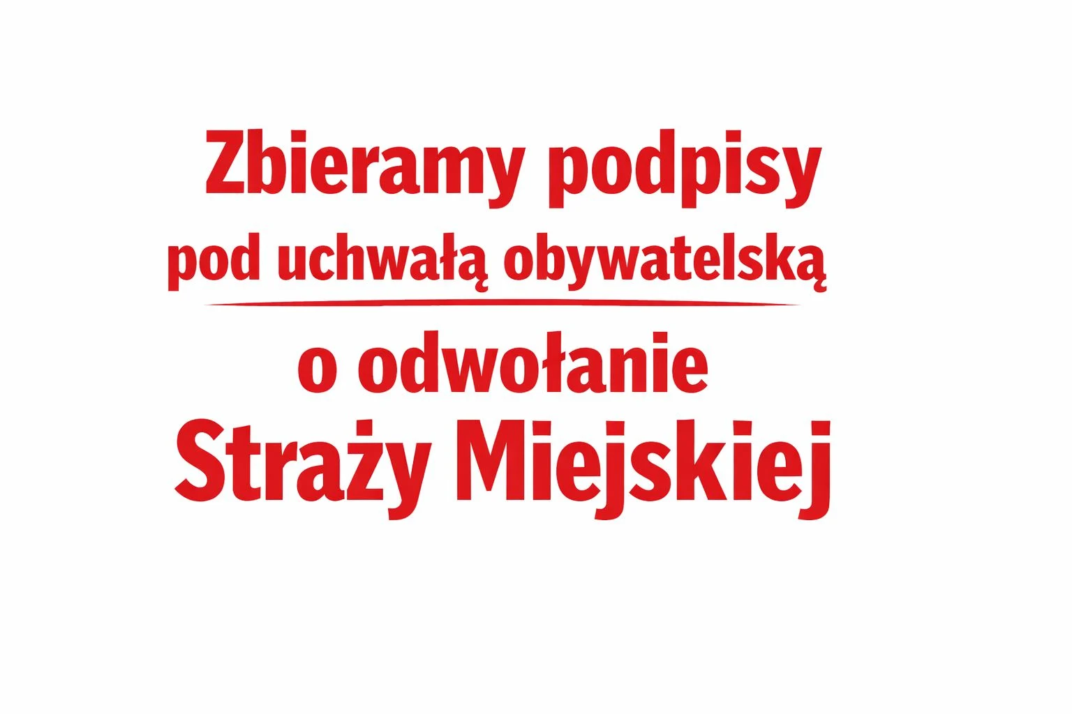 Trwa zbiórka podpisów pod inicjatywą odwołania Straży Miejskiej w Zabrzu