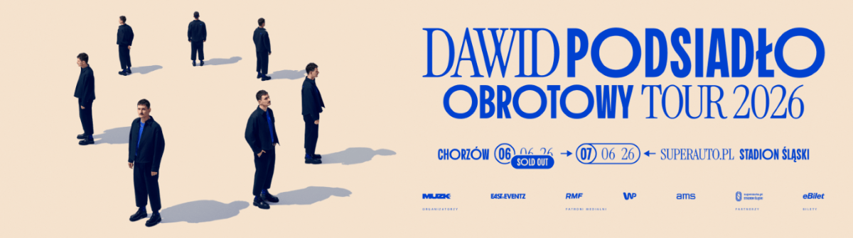 Dawid Podsiadło zagra sześć koncertów stadionowych. Dwa z nich w Chorzowie