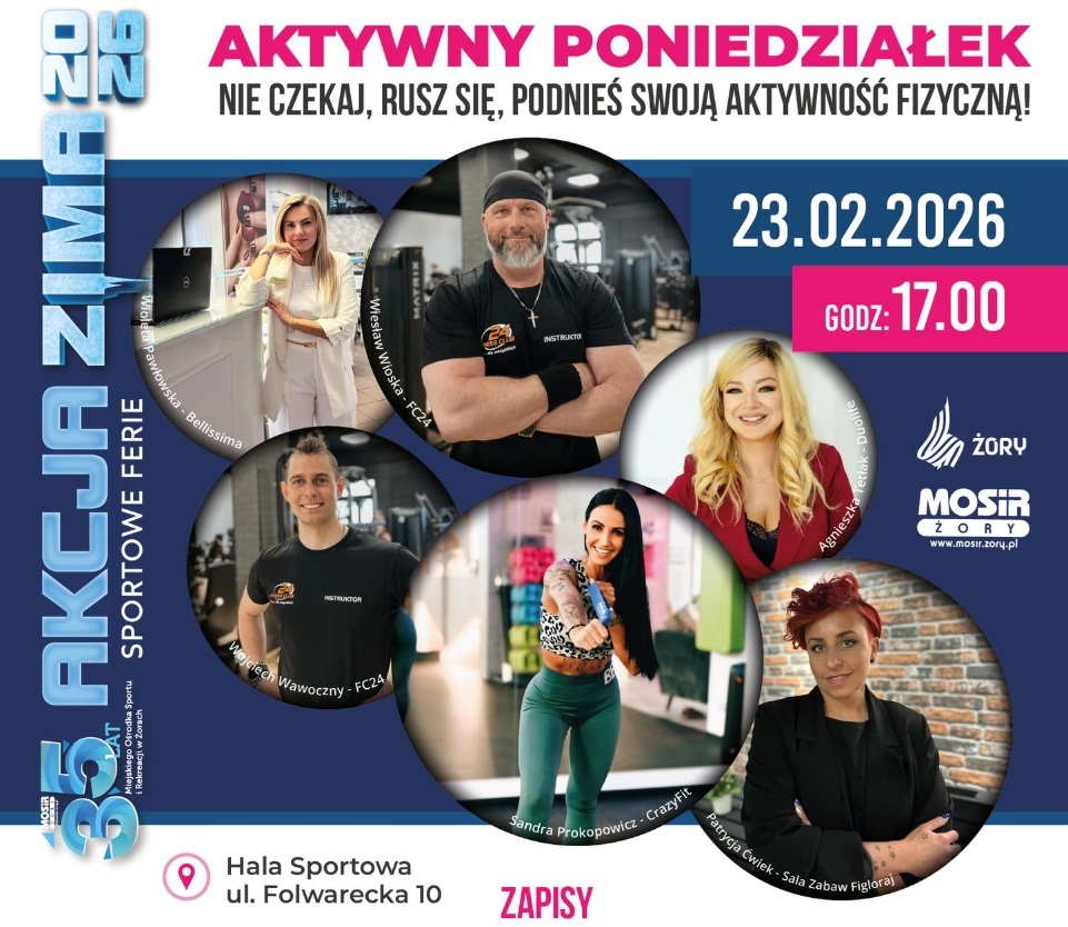 Rusz się w ferie. Aktywny Poniedziałek już 23 lutego w Żorach