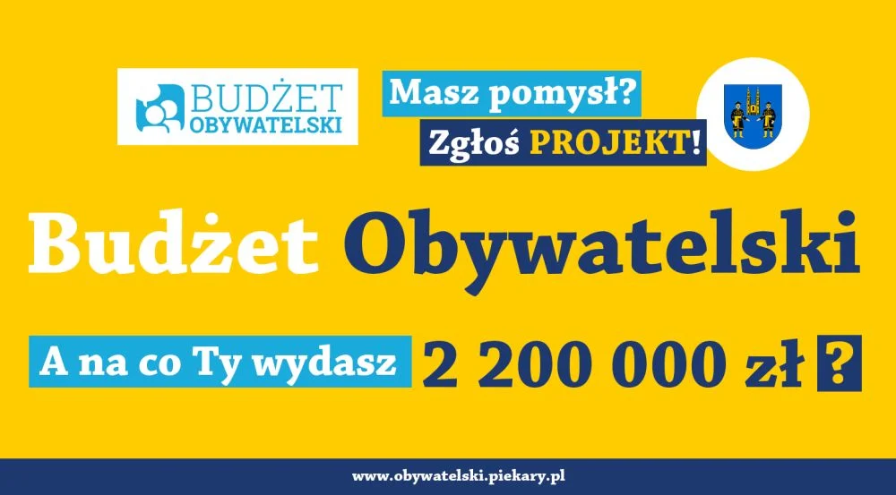 Rusza XIII edycja Piekarskiego Budżetu Obywatelskiego. Zgłoś swoje pomysły do 23 marca!