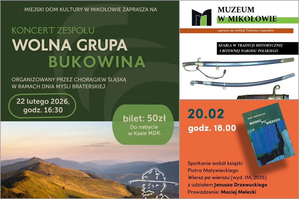 Weekend w Mikołowie. Koncerty, sport i ferie z MOSiR