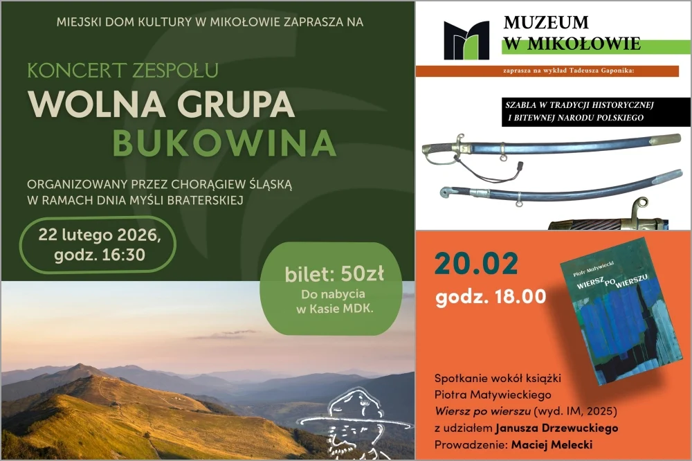 Weekend w Mikołowie. Koncerty, sport i ferie z MOSiR