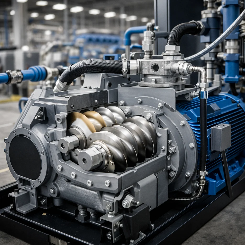 Jak działa sprężarka powietrza śrubowa? Budowa, zasada działania i praktyczne zastosowania