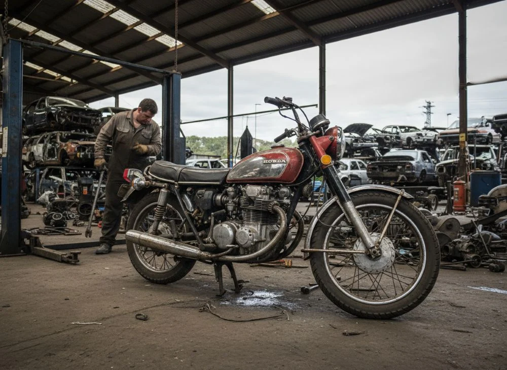 Złomowanie motocykla vs samochodu - porównanie zarobków