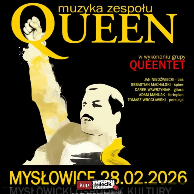 Muzyka zespołu Queen w wykonaniu grupy QUEENTET - MYSŁOWICE, Mysłowicki Ośrodek Kultury