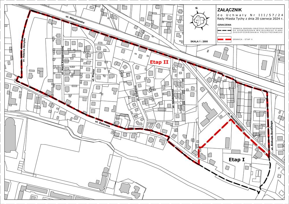 Przystąpienie do drugiego etapu planu zagospodarowania przestrzennego w rejonie ulic Mikołowskiej i Asnyka