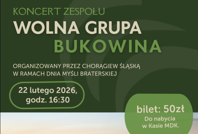 Wolna Grupa Bukowina w Mikołowie. Koncert w ramach Dnia Myśli Braterskiej