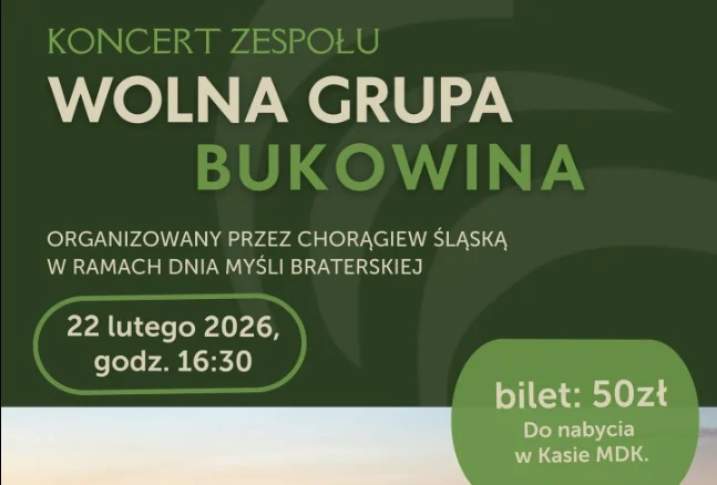 Wolna Grupa Bukowina w Mikołowie. Koncert w ramach Dnia Myśli Braterskiej