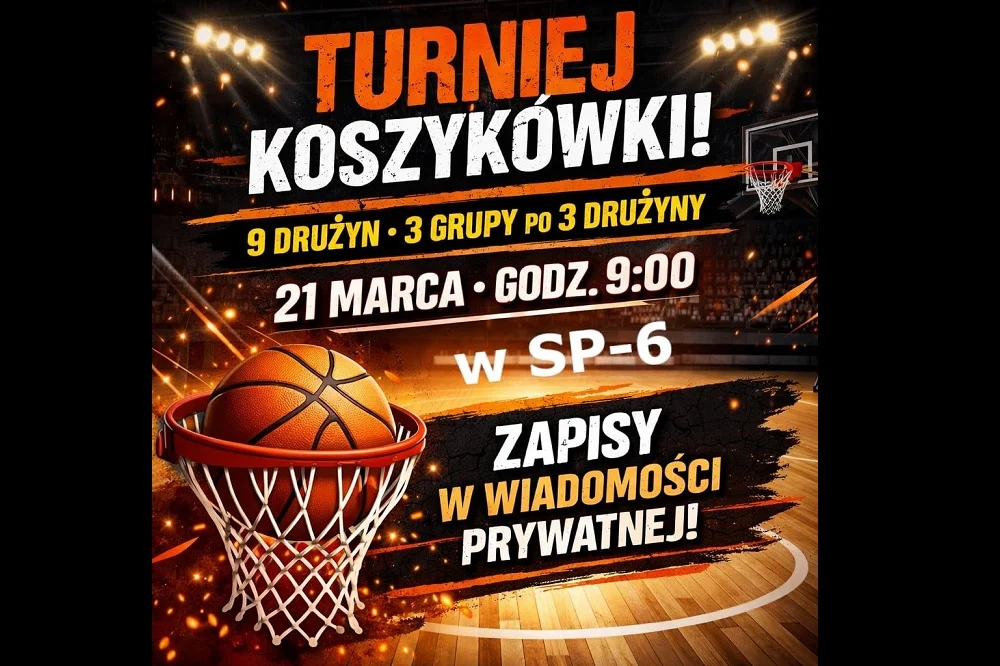 Turniej Koszykówki w Zawiści – emocje i rywalizacja już 21 marca!
