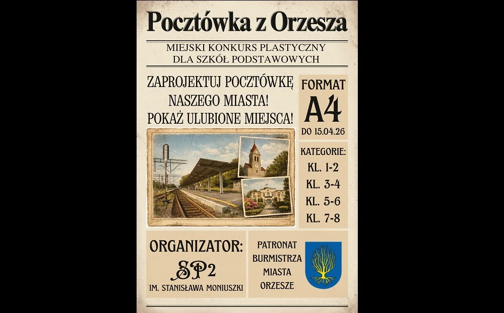 Konkurs „Pocztówka z Orzesza” – pokaż swoje ulubione miejsca w Orzeszu!