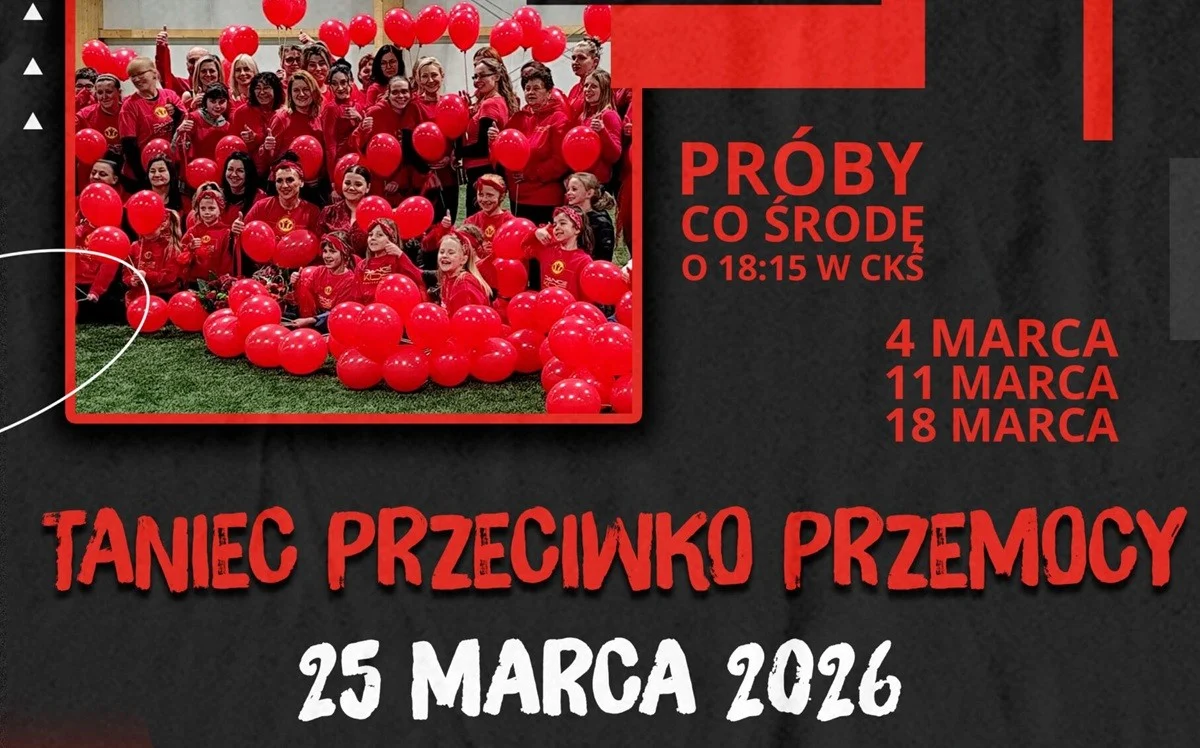 Taniec Przeciwko Przemocy w Świętochłowicach. Finał akcji już 25 marca
