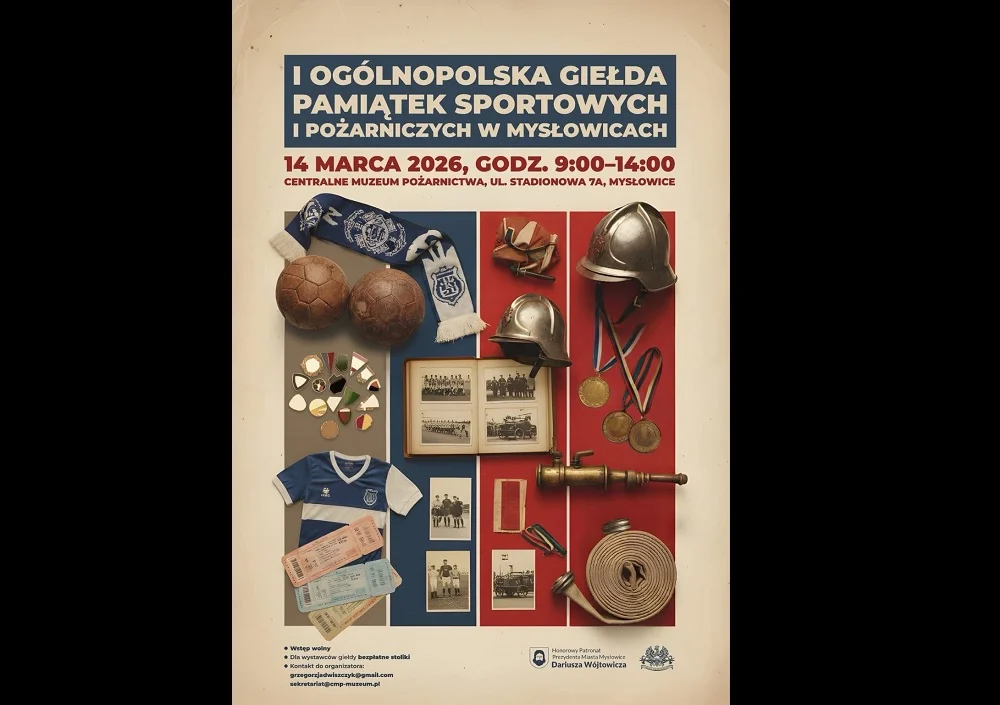 I Ogólnopolska Giełda Pamiątek Sportowych i Pożarniczych już 14 marca!