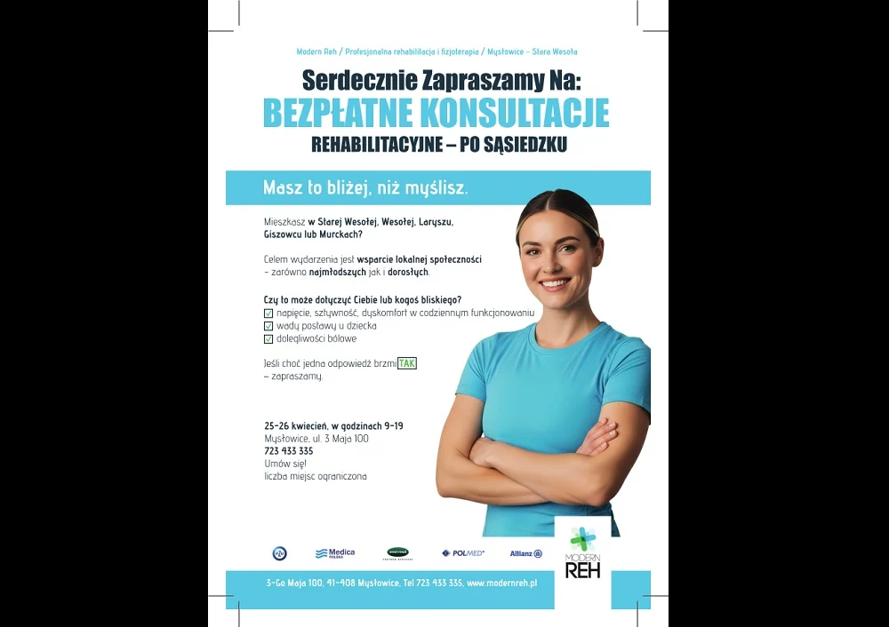 Bez bólu po sąsiedzku. Dni otwarte centrum rehabilitacji w Mysłowicach
