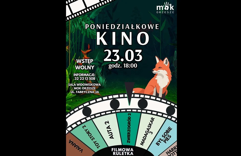 Poniedziałkowe kino w Orzeszu. Na ekranie „Zwierzogród 2”