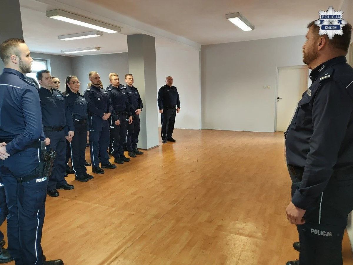 Nowy komendant w Chorzowie. Podinsp. Łukasz Frańczak objął stanowisko / fot. KMP Chorzów