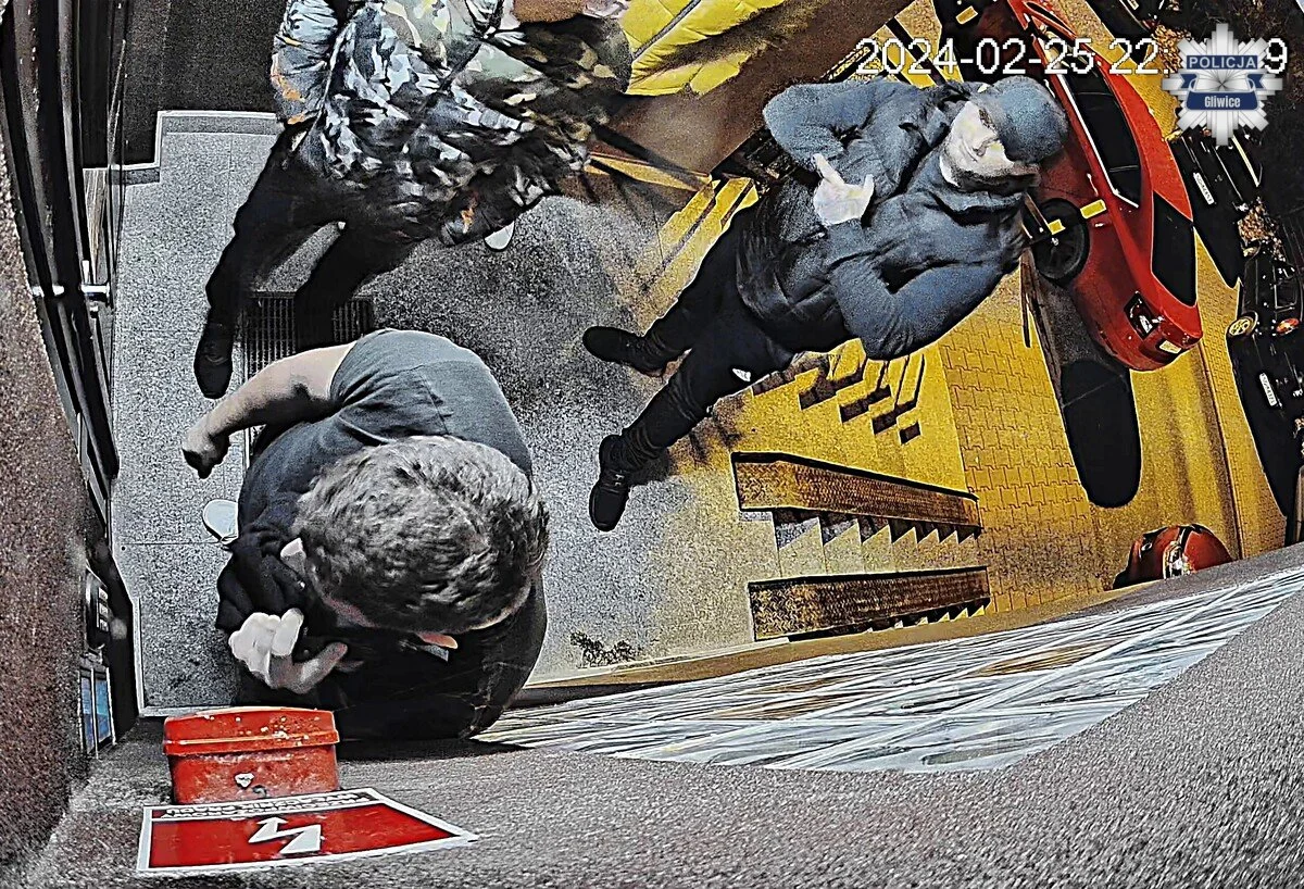 Wtargnięcie do mieszkania i pobicie w Gliwicach. Policja opublikowała wizerunki podejrzewanych
