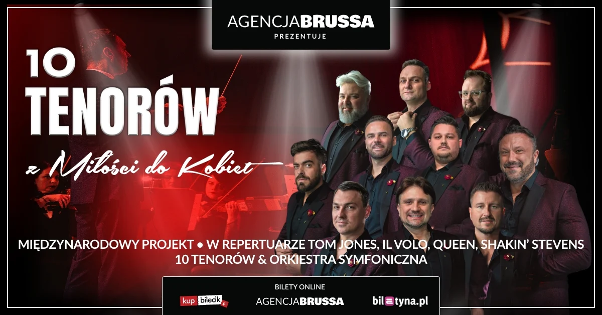 Zmysłowy koncert "10 Tenorów" w Rudzie Śląskiej – magia, emocje i muzyka na żywo