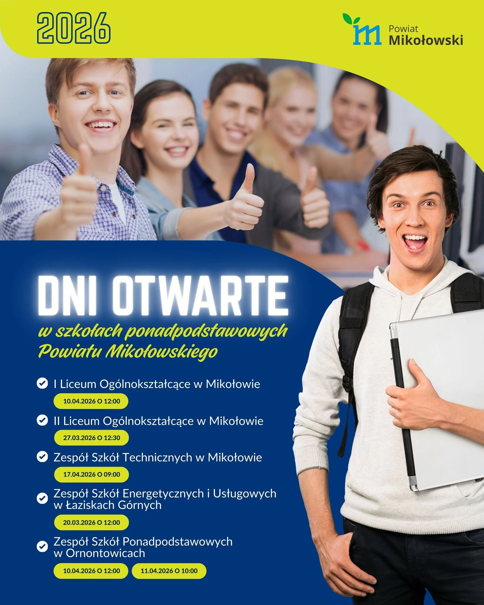 Dni otwarte szkół ponadpodstawowych w powiecie mikołowskim. Sprawdź harmonogram spotkań