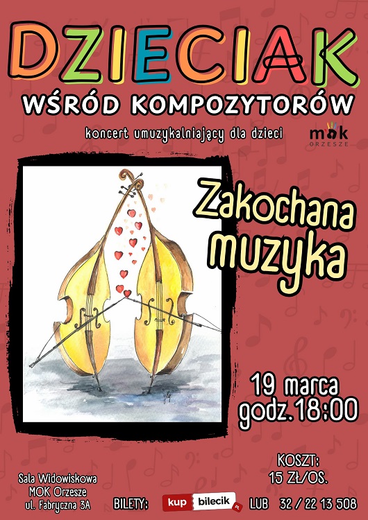 Marcowy koncert „Dzieciak wśród kompozytorów” – edukacja przez zabawę! / fot. MOK Orzesze