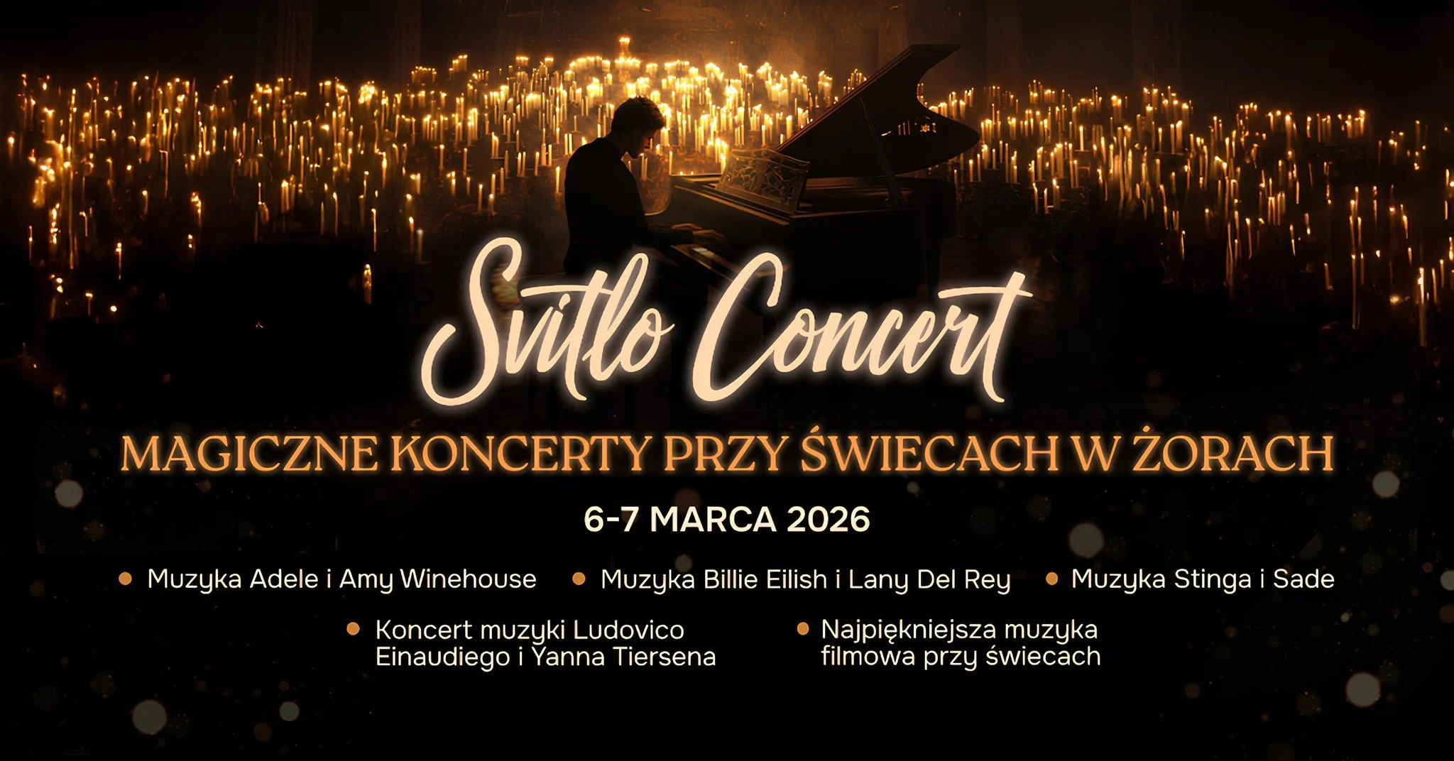 Przed nami niezapomniany wieczór w Żorach! Koncert „Svitlo Concert EU” w blasku świec