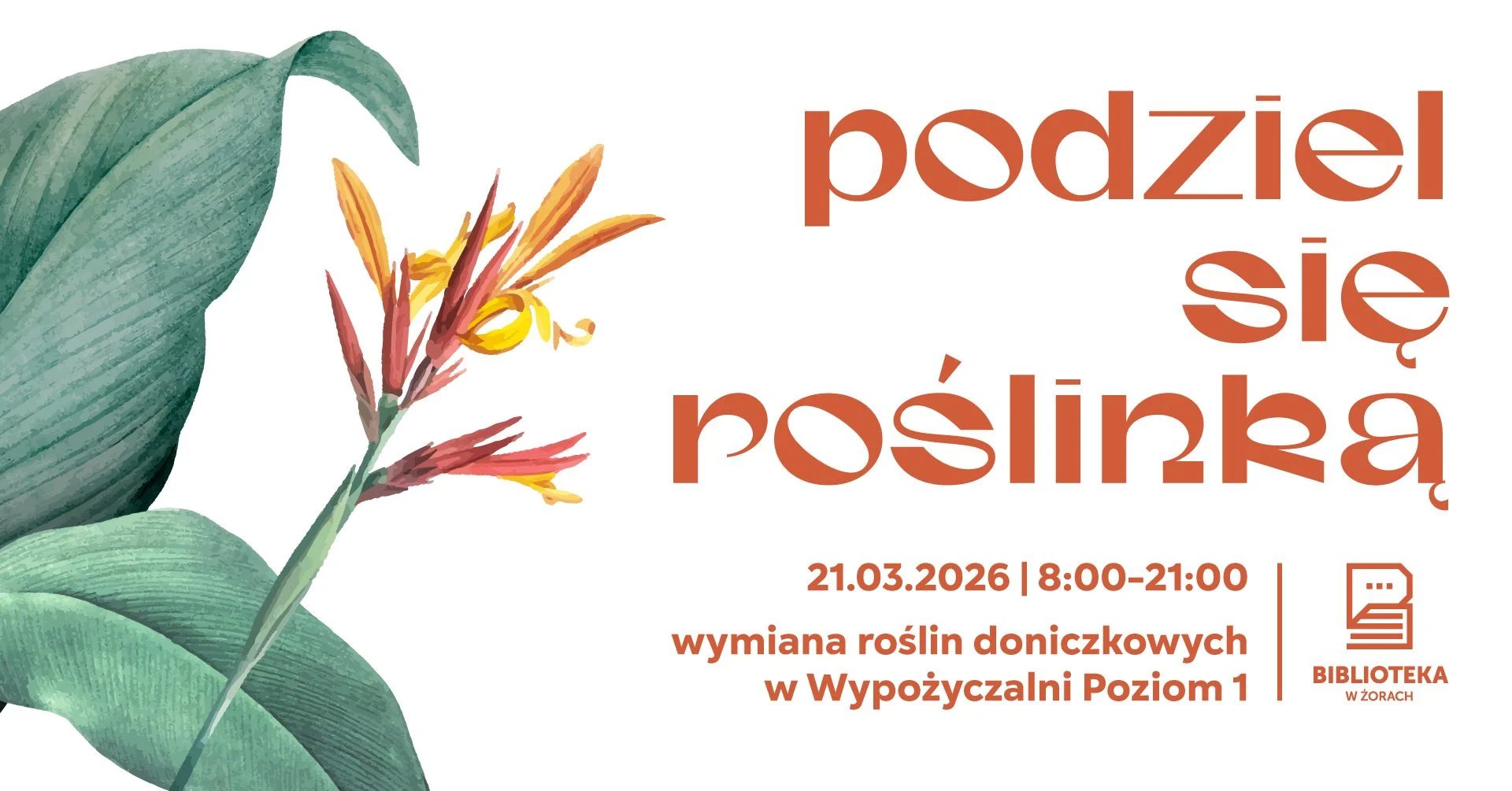 Wymiana Roślin na Pierwszy Dzień Wiosny w Miejskiej Bibliotece w Żorach