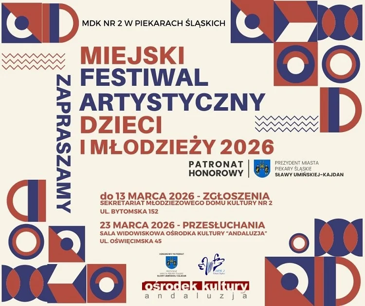 Ostatni dzwonek dla młodych artystów! Zgłoszenia do festiwalu tylko do 13 marca / fot. MDK2 Piekary Śląskie
