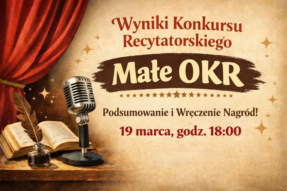 Wyniki miejskich eliminacji Konkursu Recytatorskiego Małe OKR