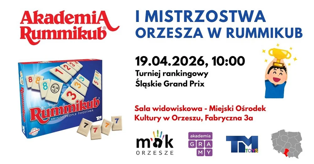 I Mistrzostwa Orzesza w Rummikub – Śląskie Grand Prix już 19 kwietnia!