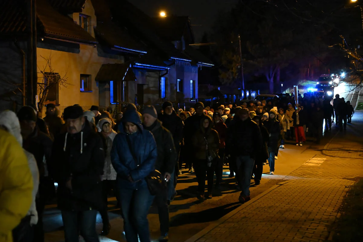 Wierni przeszli w Drogach Krzyżowych ulicami Rudy Śląskiej / fot. Marek Faber